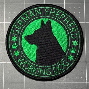 Working Dog German Shepherd patch