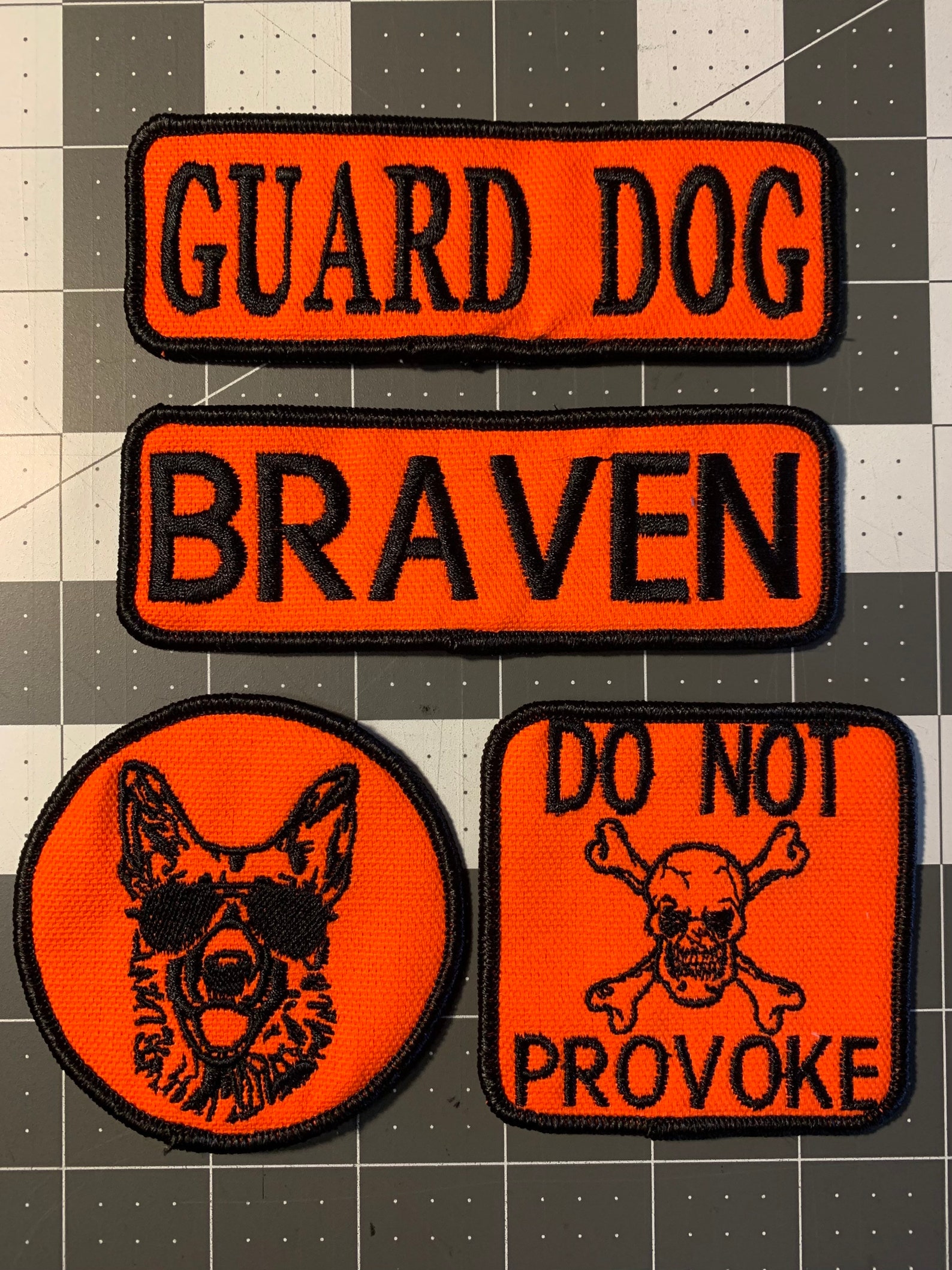 Guard Dog Patch, Do Not Provoke, Vest Patches, Embroidered Patches ...