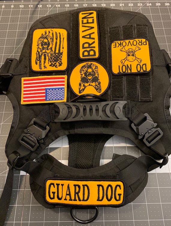 German Shepherd Vest Patches, Vest Patches Come Ready to Attach to