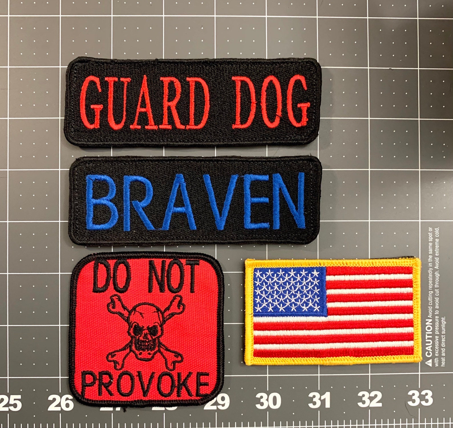 German Shepherd harness Velcro patches. Dog harness patches. Etsy