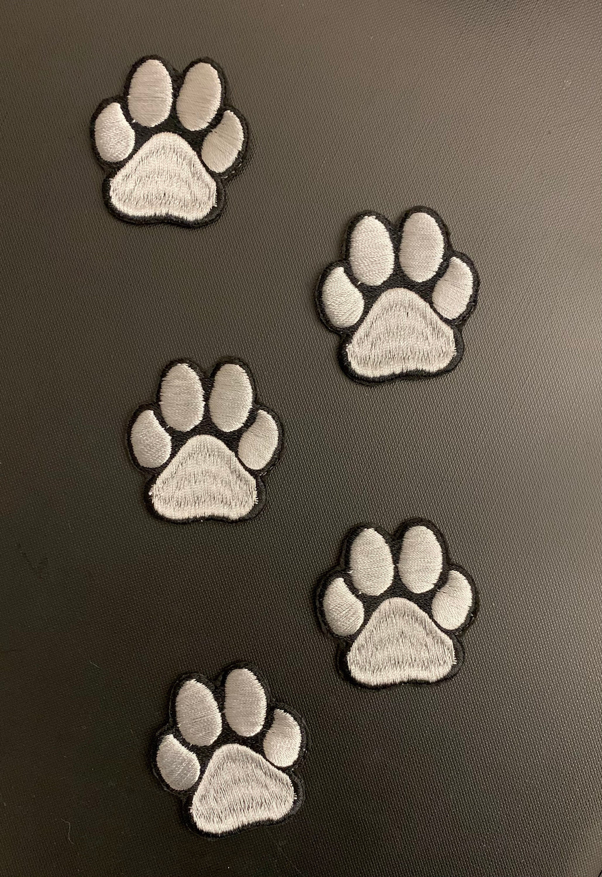 Iron on paw patches or sew on Paw patches paw print patches | Etsy