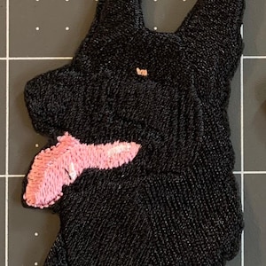 Black German Shepherd Patch: Iron On/Sew On Applique (2”x 3”