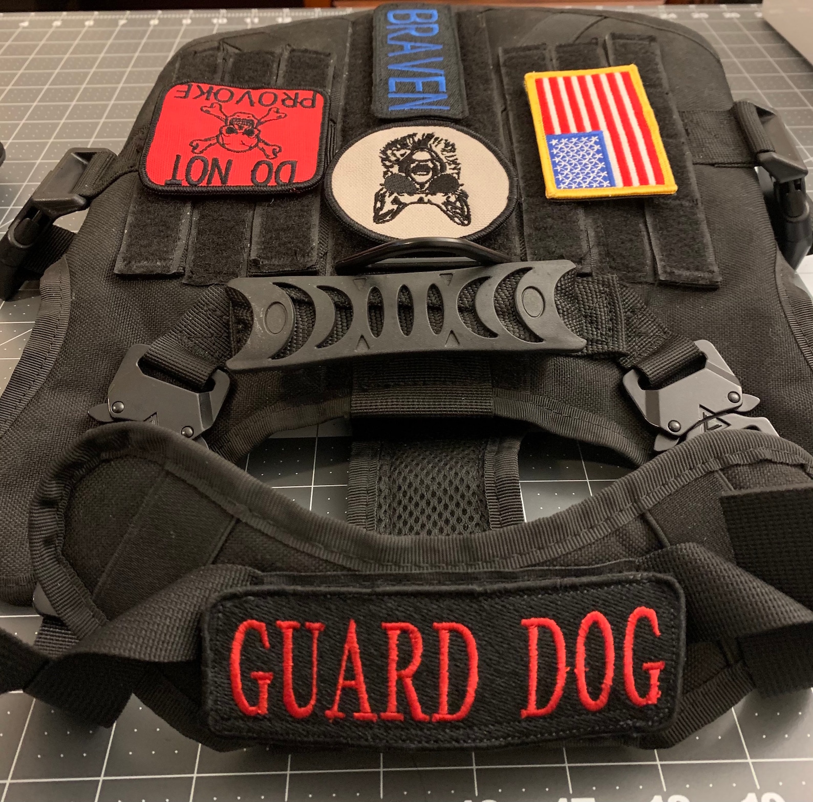 German Shepherd harness Velcro patches. Dog harness patches. Etsy