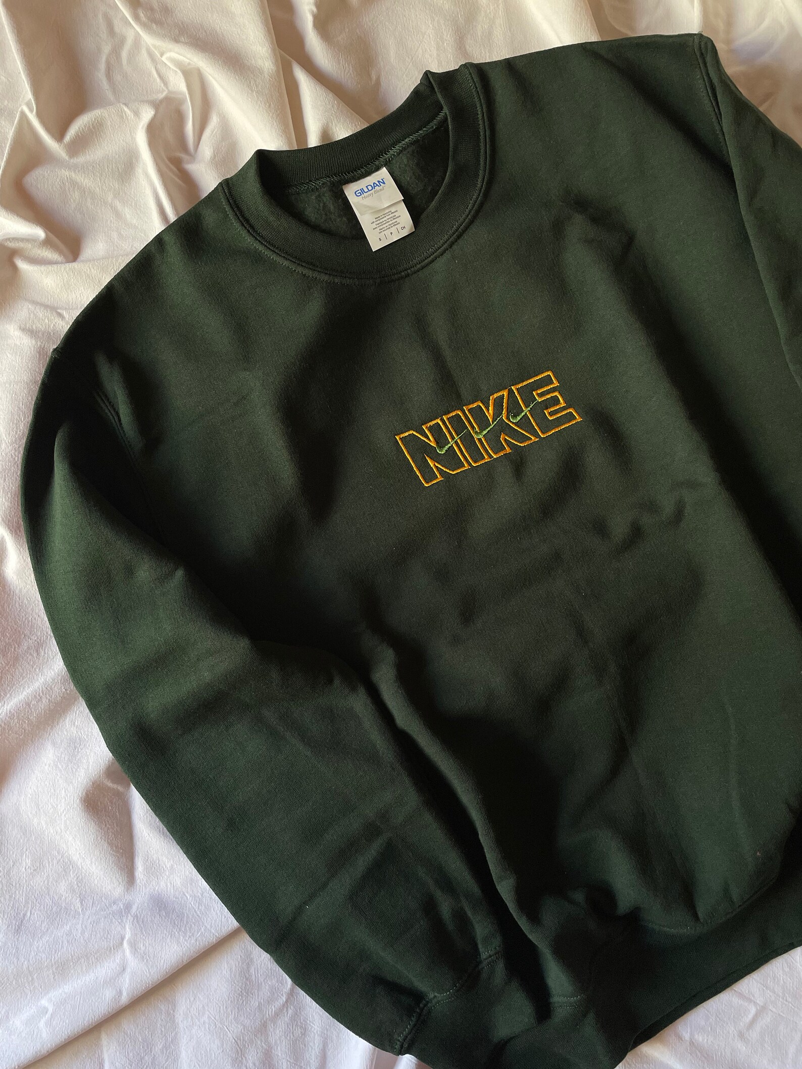 embroidered nike sweatshirt