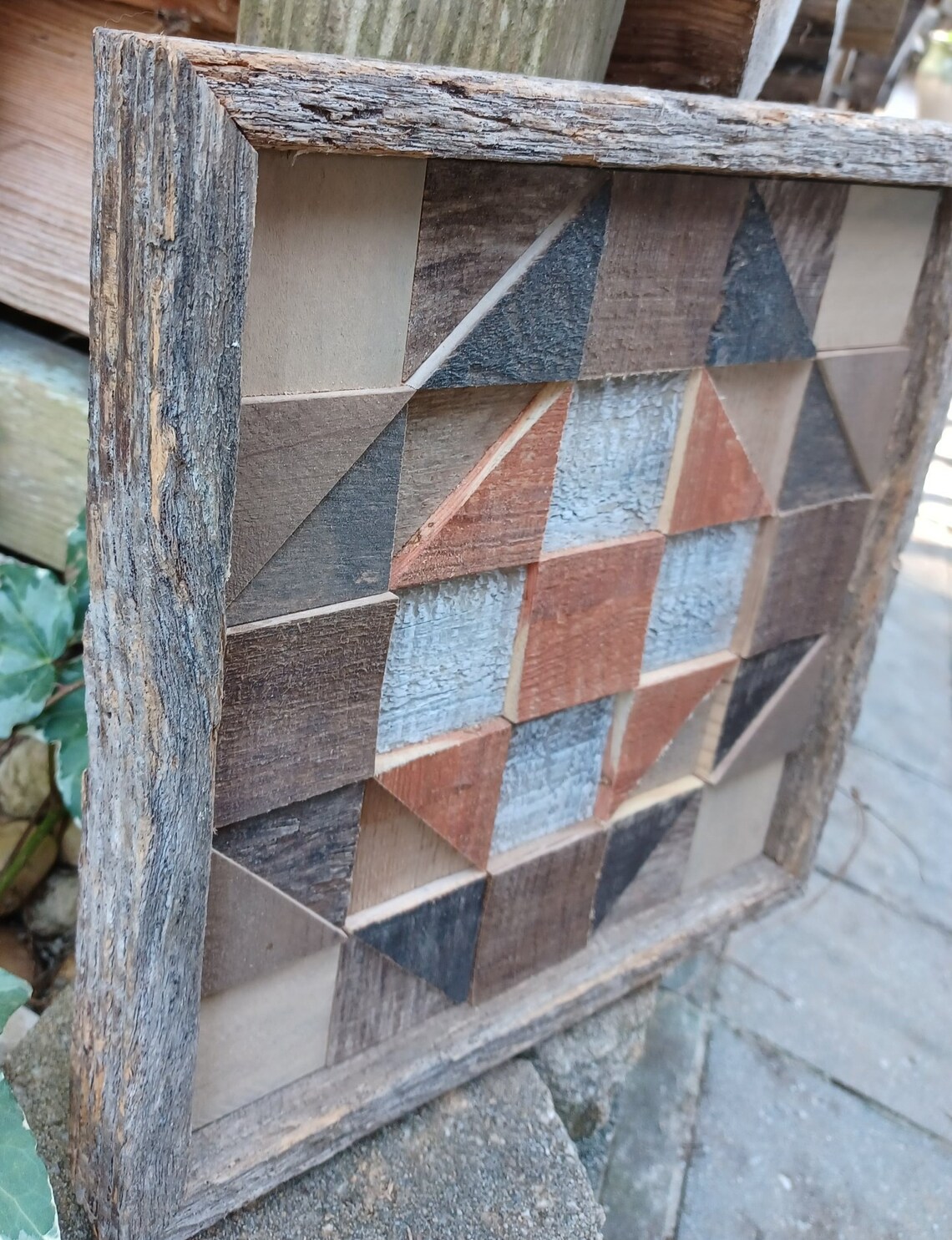 Wood Block Wall Art/small Wood Quilt Square/wall Decor Etsy