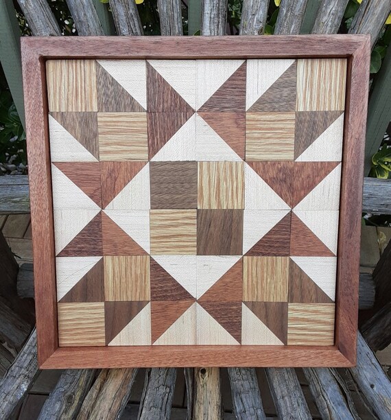 wood quilt square