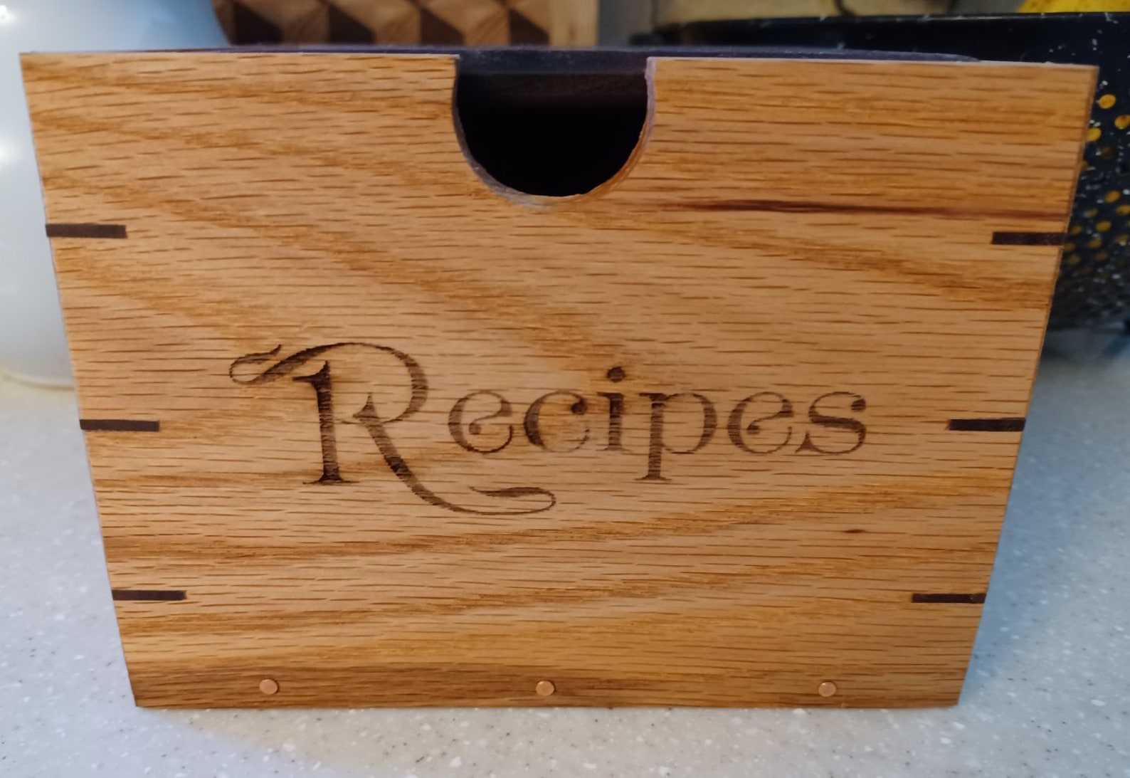 Wood Recipe Box / Recipe Box / Engraved Recipe Box / Wedding Etsy