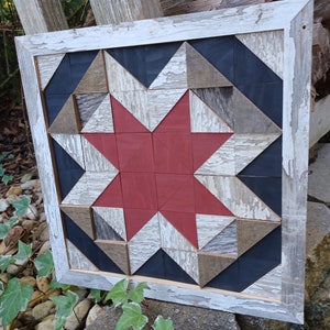 Wood Quilt Block / Barn Wood / Wood Wall Art / Farmhouse / - Etsy