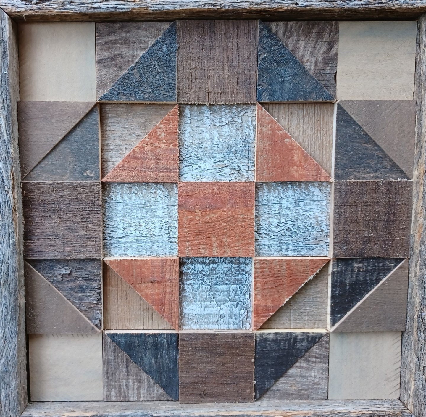 Wood Block Wall Art/small Wood Quilt Square/wall Decor Etsy