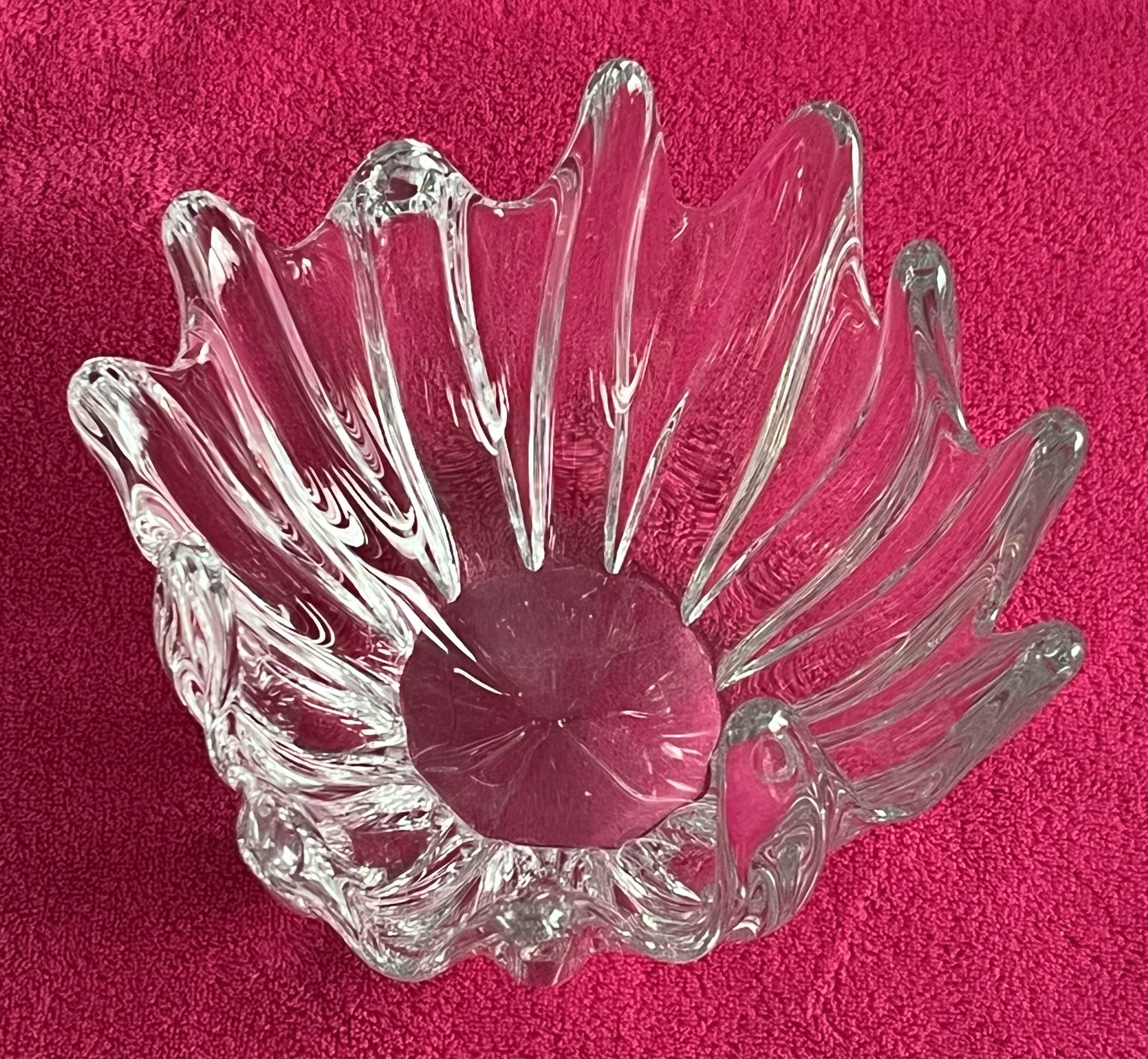 Daum France Crystal Bowl ORION Starfish 12 Finger 8.25” by 4.5