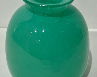 Murano Bubble Glass Bud Vase Turquoise beautiful