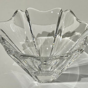 Vintage Orrefors Sweden tulip Crystal vase signed and stickered Bild 2