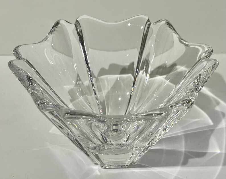 Vintage Orrefors Sweden tulip Crystal vase signed and stickered Bild 2