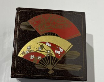 Vintage Lacquerware Japanese Yamanaka Coaster Set of 6