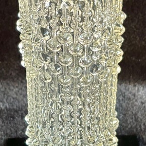 Vintage Czech glass Sklo Union candle wax vase Frantisek Peceny Hermanova Hut Mint