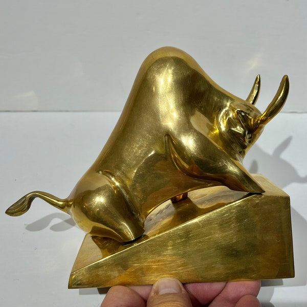 Brass Bulls Head Etsy