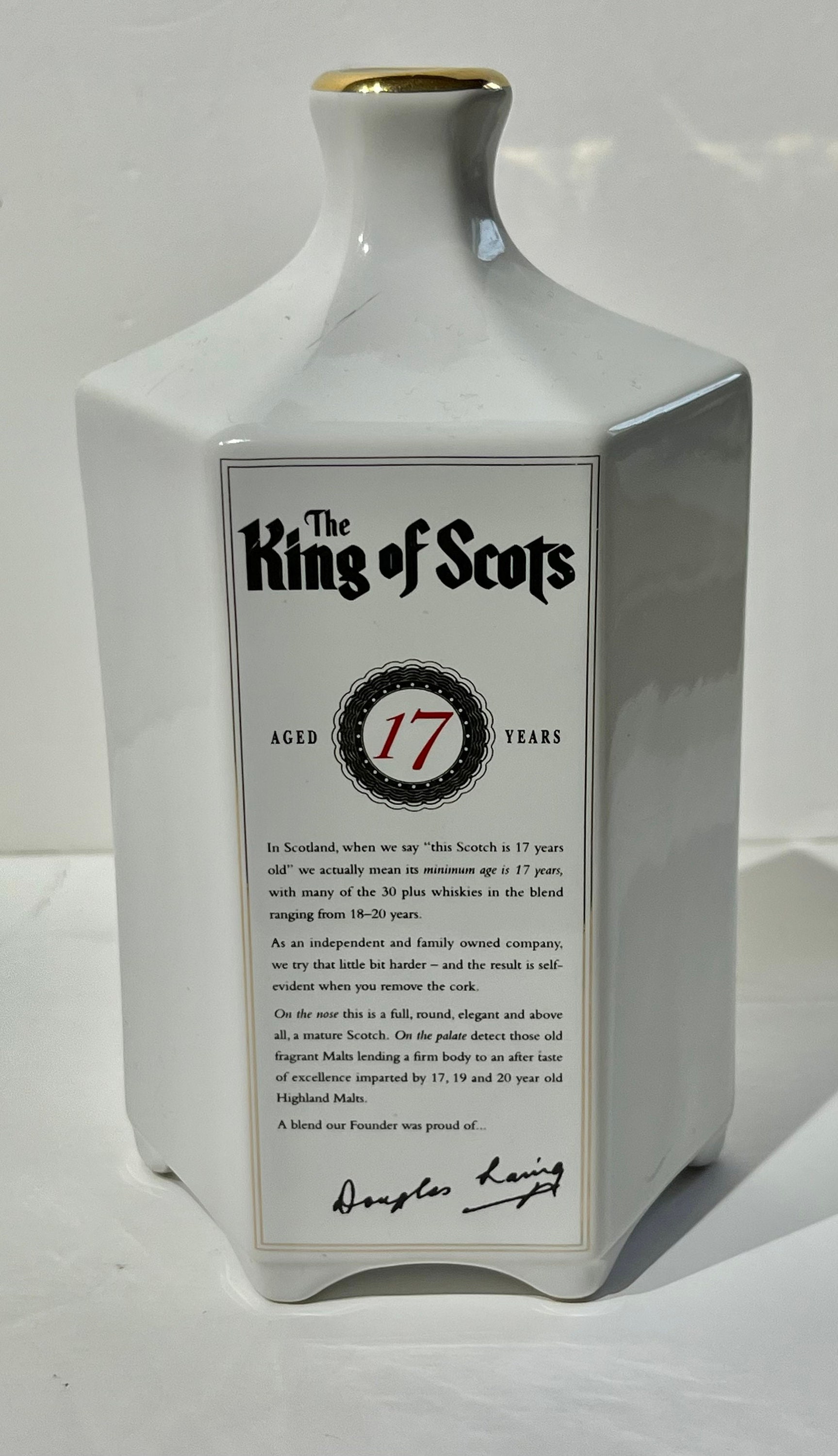 King of Scots 17 Year Old Decanter Bottle - Etsy