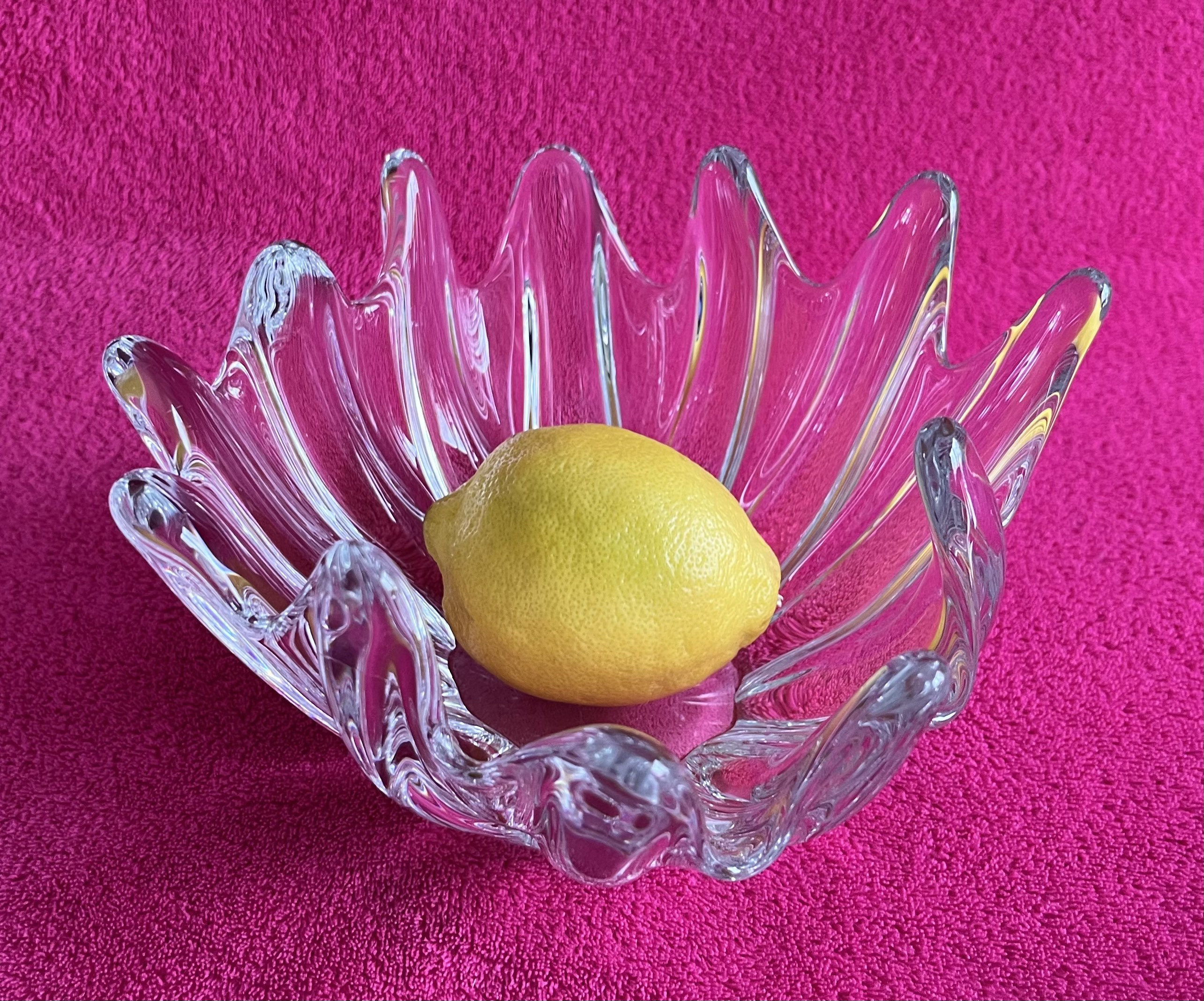 Daum France Crystal Bowl ORION Starfish 12 Finger 8.25” by 4.5