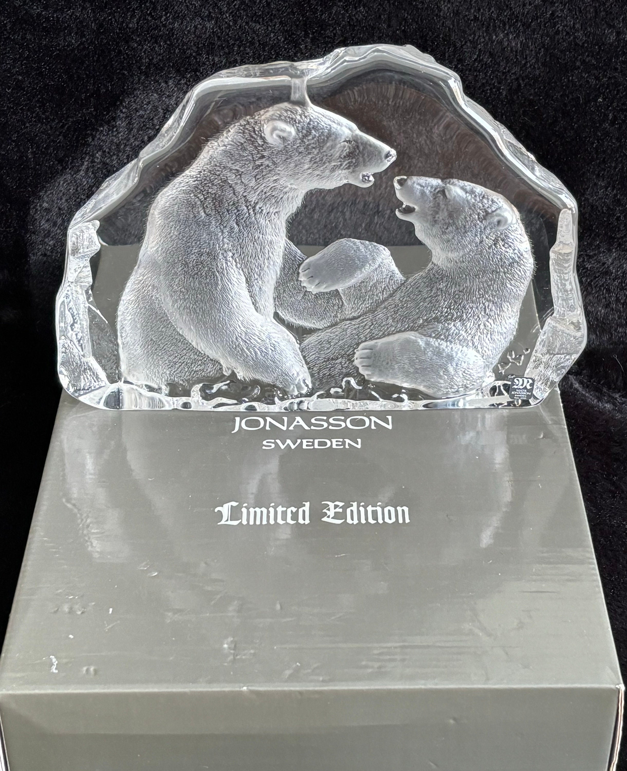 Mats Jonasson Signature Collection Crystal Sculpture Polar