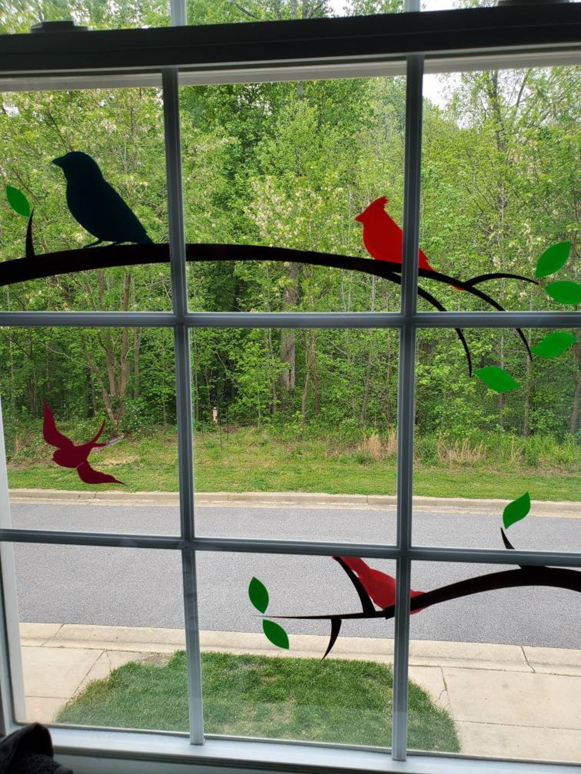 Window Decal Removeable Birds and Branches Vinyl Decals for Etsy