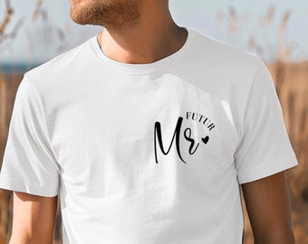 T-shirt EVG, Futur marié, T-shirt coeur, Fiançailles homme, Cadeau de mariage