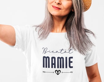 T-shirt annonce grossesse, Future grand mère, Bientôt mamie