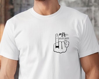 T-shirt EVG, Futur marié, Fiançailles homme, Cadeau de mariage