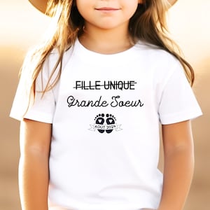 T-shirt future grande soeur, Annonce grossesse image 1