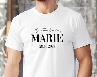 T-shirt EVG, Futur marié, Fiançailles homme, Cadeau de mariage