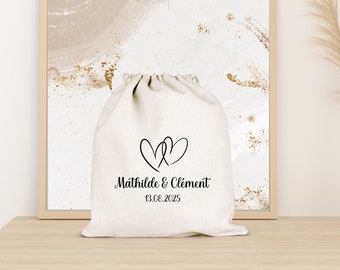 Pochon mariage, Cadeau invité mariage, Cadeau témoin