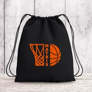 Sac de sport enfant personnalisable, Sac à dos à cordon, Sac enfant prénom
