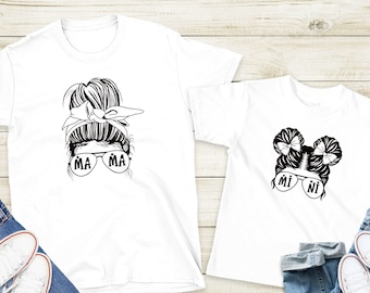 Mother daughter t-shirt, Mother daughter duo, Matching mother daughter