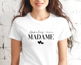 T-shirt mariage, Future mariée, Appelez moi Madame