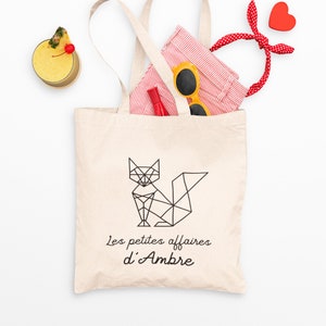 Sac enfant Renard personnalisé, Sac enfant, Sac enfant personnalisé, Tote bag enfant