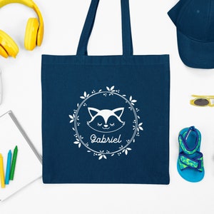 Sac enfant Renard personnalisé, Sac enfant, Sac enfant personnalisé, Tote bag enfant