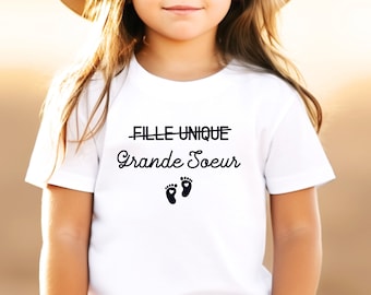 T-shirt future grande soeur, Annonce grossesse