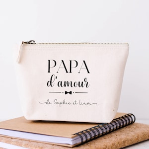 Trousse personnalisé, Cadeau personnalisé, Accessoire homme, Cadeau Papa