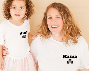 T-shirt maman fils, T-shirt maman fille, T-shirt famille, Cadeau maman