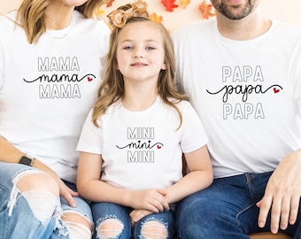T-shirt famille assorti, Ensemble famille, Cadeau famille