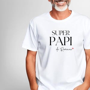 Personalized Super Grandpa T-shirt, Grandfather Gift, Grandfathers Day