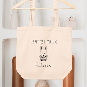 Cabas Personnalisé pour enfant, Sac lapin, Cadeau enfant