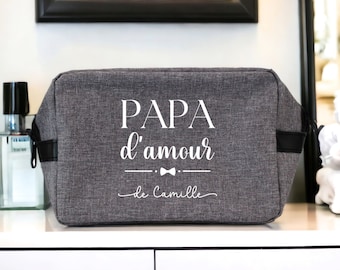 Trousse de Toilette Homme, Cadeau personnalisé, Accessoire homme, Fêtes de pères