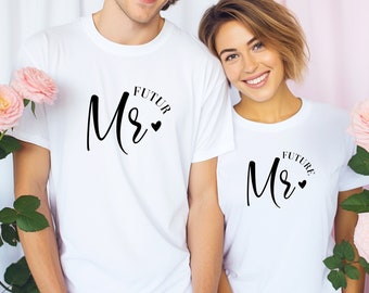 Couple T-shirt, Couple gift idea, Wedding gift, Mr Mrs, EVJF gift