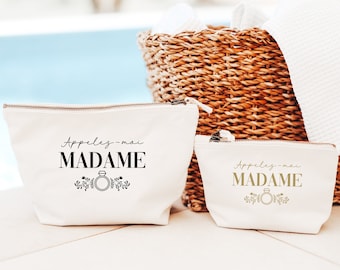 Trousse de mariage personnalisée, Cadeau témoin, Cadeau mariage, Appelez moi Madame