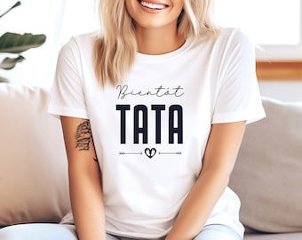 T-shirt annonce grossesse, Bientôt Tata, Idée cadeau naissance