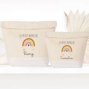 Sac isotherme avec fermeture à enroulement, sac gouter, sac repas personnalisé