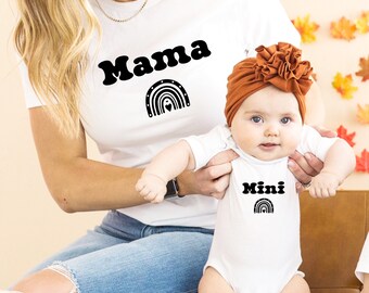 T-shirt maman fils, T-shirt maman fille, T-shirt famille, Cadeau maman