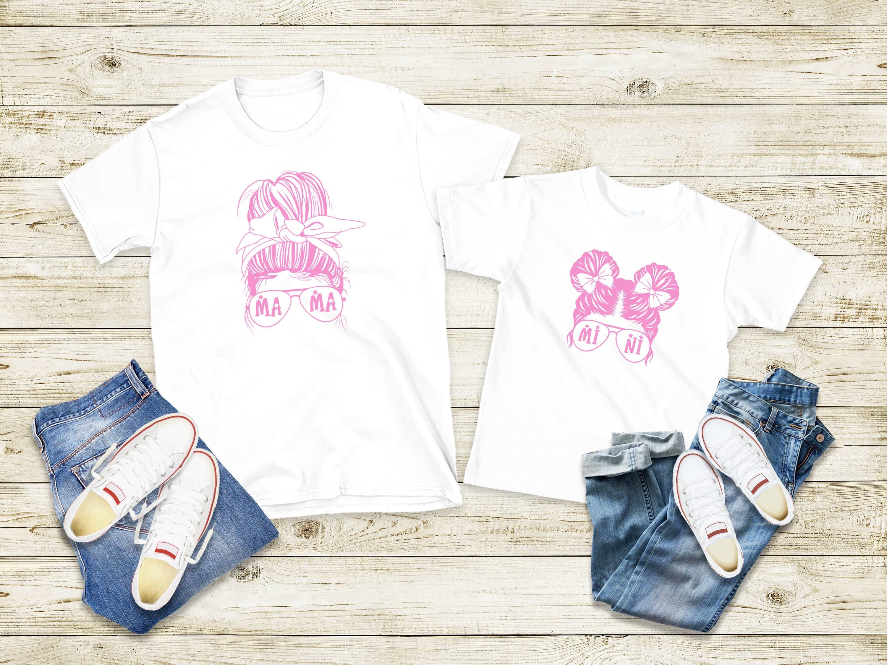 T shirt m re fille Duo m re fille M re fille assortis Etsy France