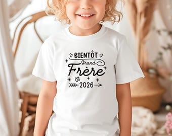 Personalized future big brother t-shirt – boy pregnancy announcement idea – birth surprise