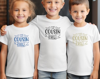 Cousin Crew Family T-Shirt, family reunion, cousinade, matching cousins tshirt, cousin gift, matching tshirts